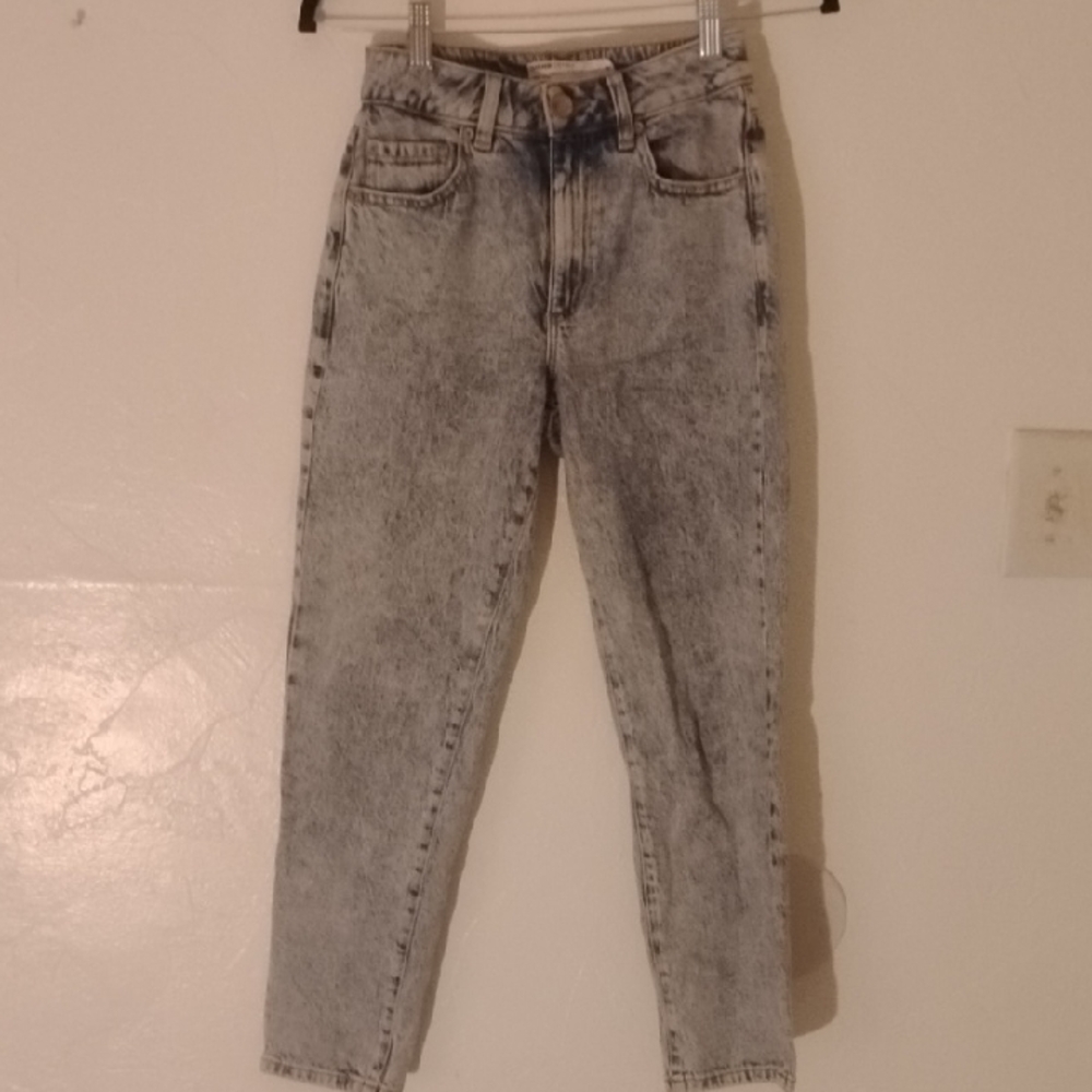 Garage Denim Jeans Vtg Acid Wash Sz 00